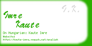 imre kaute business card